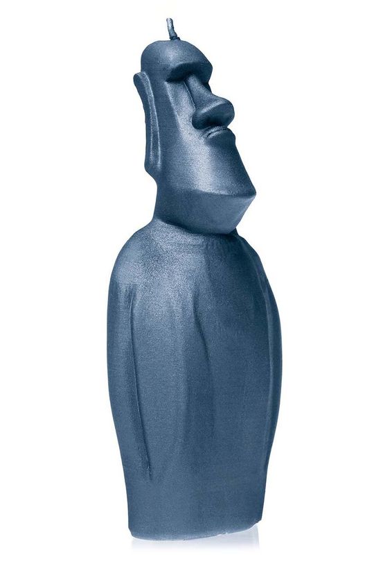 Декоративная свеча Статуя Пасхи Candellana, темно-синий цена и фото