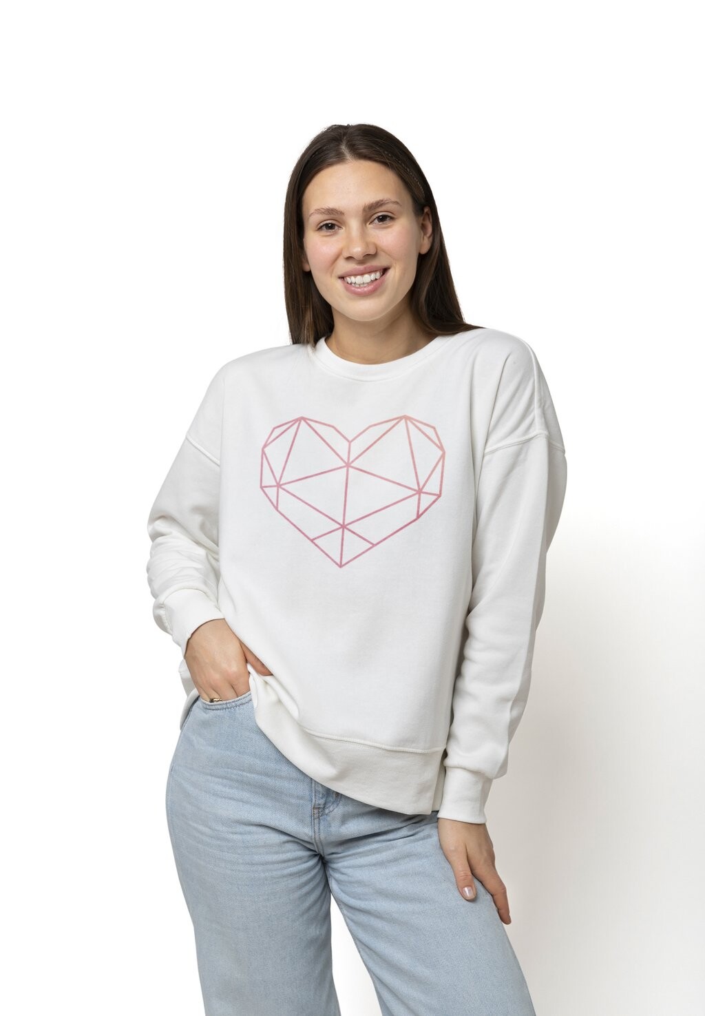 

Толстовка GEOMETRICAL HEART Novux, цвет white