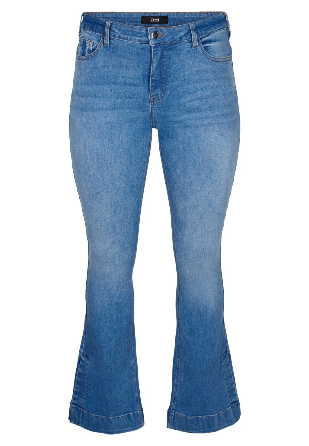 

Джинсы Bootcut MIT SCHLITZ Zizzi, синий деним