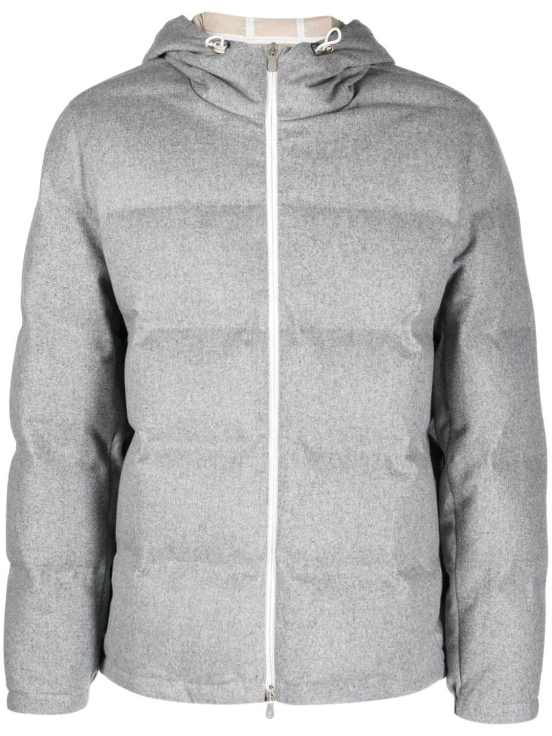 

Brunello Cucinelli пуховик с капюшоном, серый