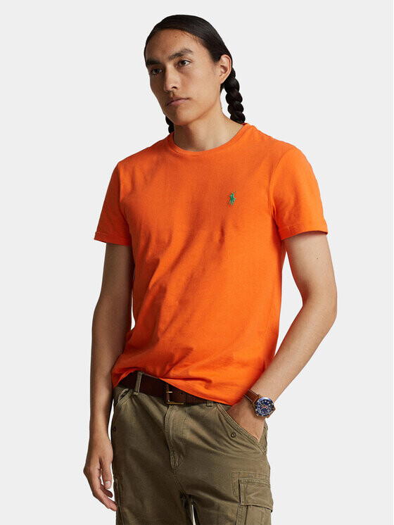 

Футболка узкого кроя по индивидуальному заказу Polo Ralph Lauren, оранжевый