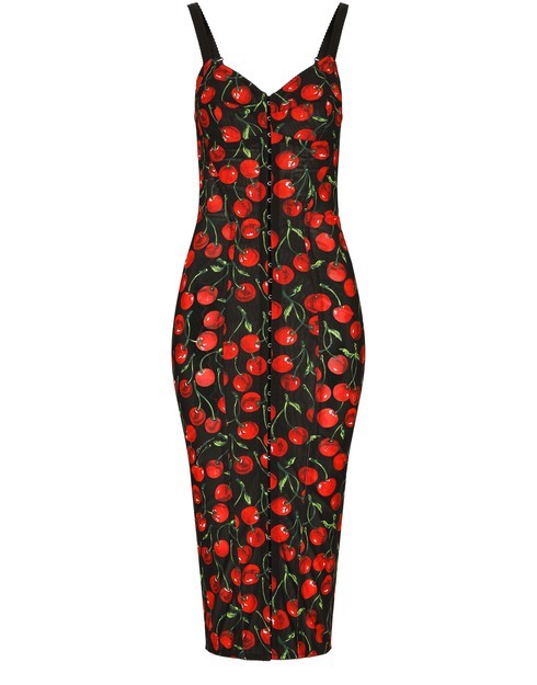 

Эластичное корсетное платье длиной до икры Dolce & Gabbana
