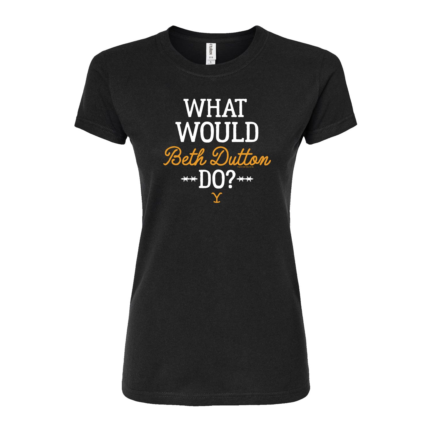 

Облегающая футболка Yellowstone Beth Dutton Do для юниоров Licensed Character, черный