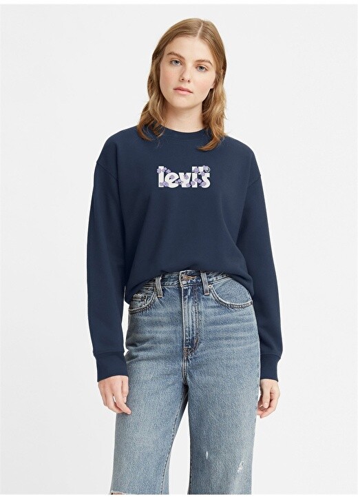 

Синяя женская толстовка Levis, Синий