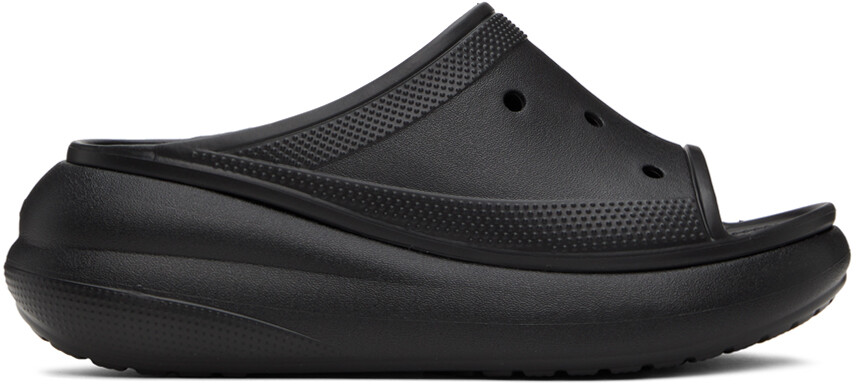 

Черные шлепанцы Crush Crocs, цвет Black