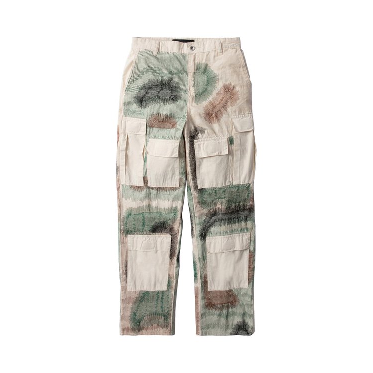 

Брюки Who Decides War Camouflage Embroiderey Pant, белый