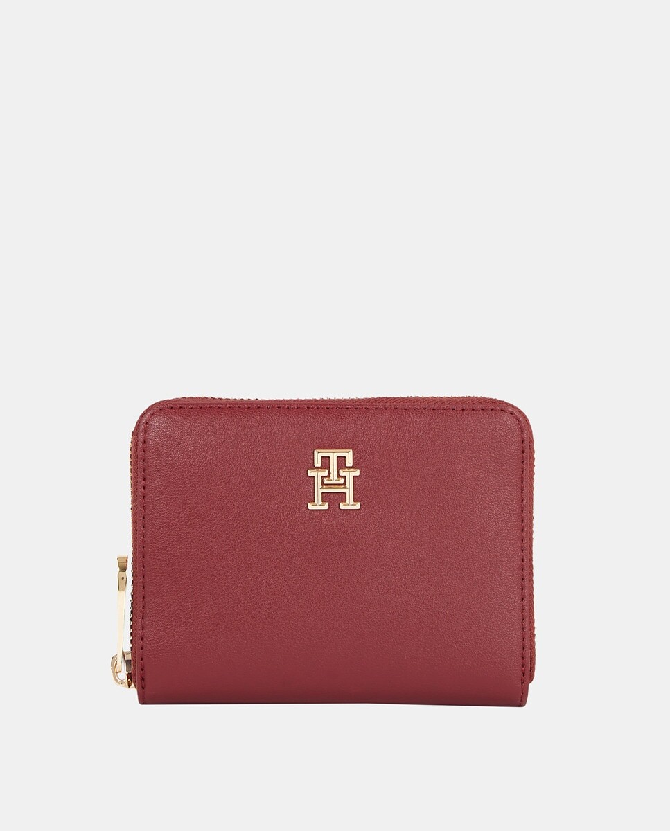 

Маленький красный кошелек на молнии и детали TH Tommy Hilfiger, красный