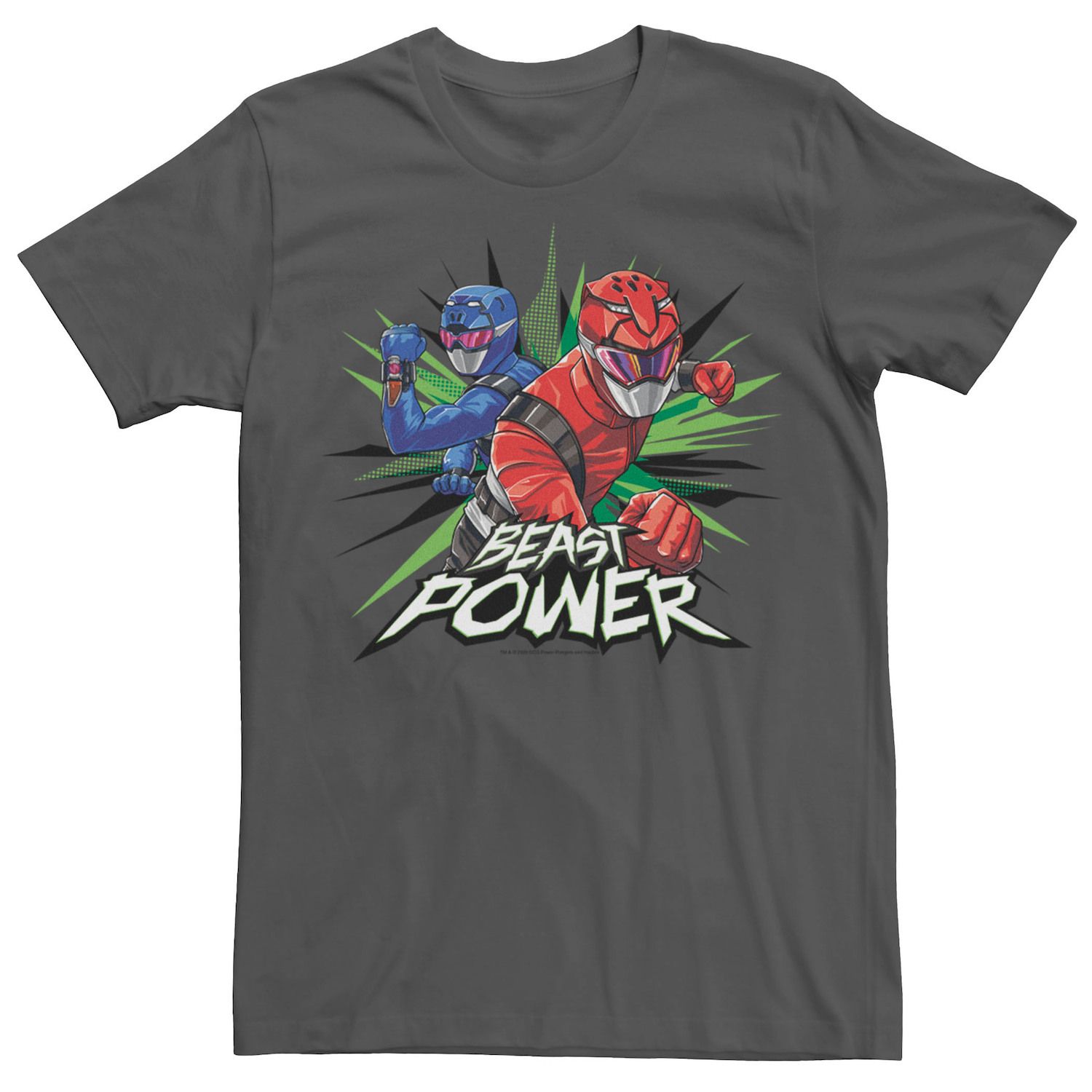 Мужская футболка Power Rangers Beast Power Action Shot Licensed Character