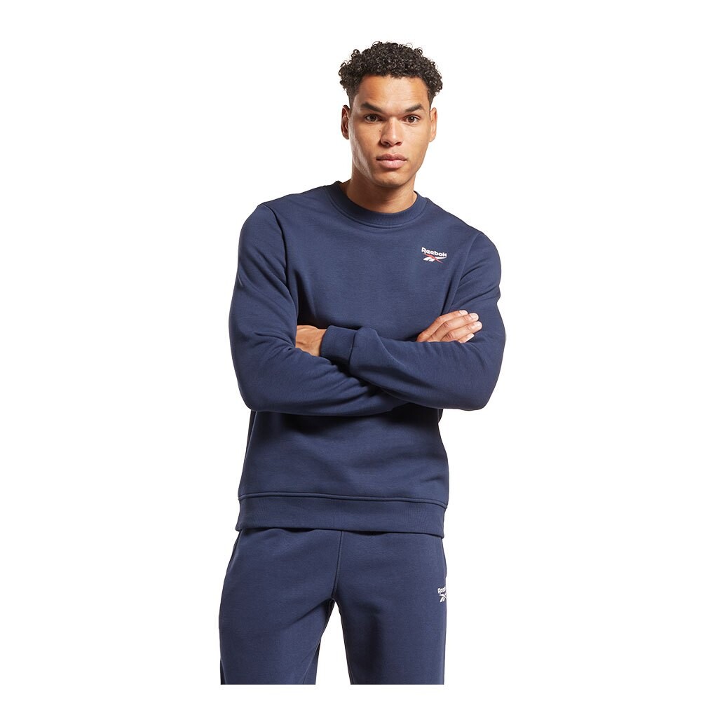 

Толстовка Reebok Ri Left Chest Logo Crew, синий