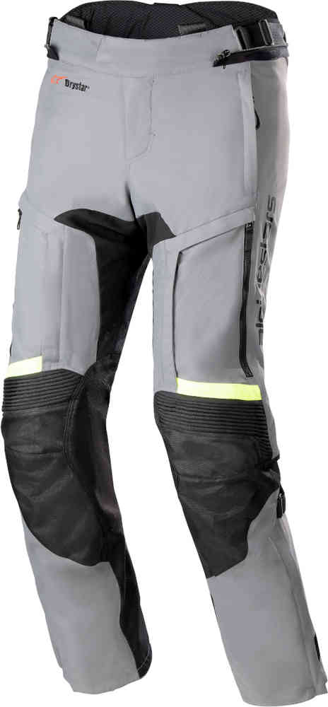Bogota Pro Drystar 3 Saison Водонепроницаемые мотоциклетные текстильные брюки Alpinestars, серый/желтый
