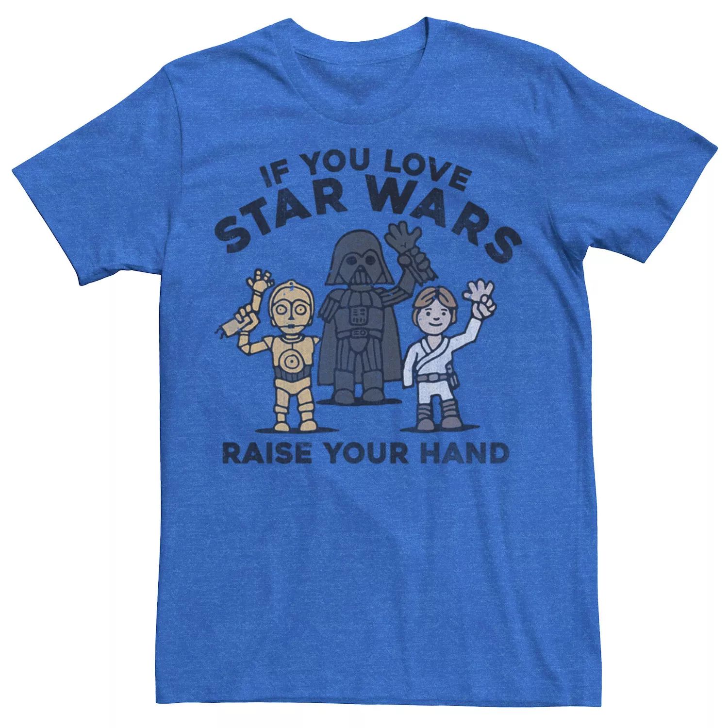 Мужская футболка с рисунком «Поднимите руки» Star Wars