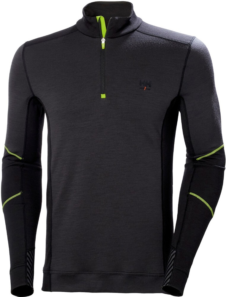 

Лонгслив Helly Hansen Lifa Merino Half Zip, черный