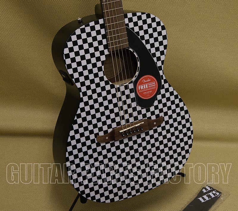 Акустическая гитара 097-1752-088 Fender Tim Armstrong Hellcat Acoustic-Electric Guitar Checkerboard