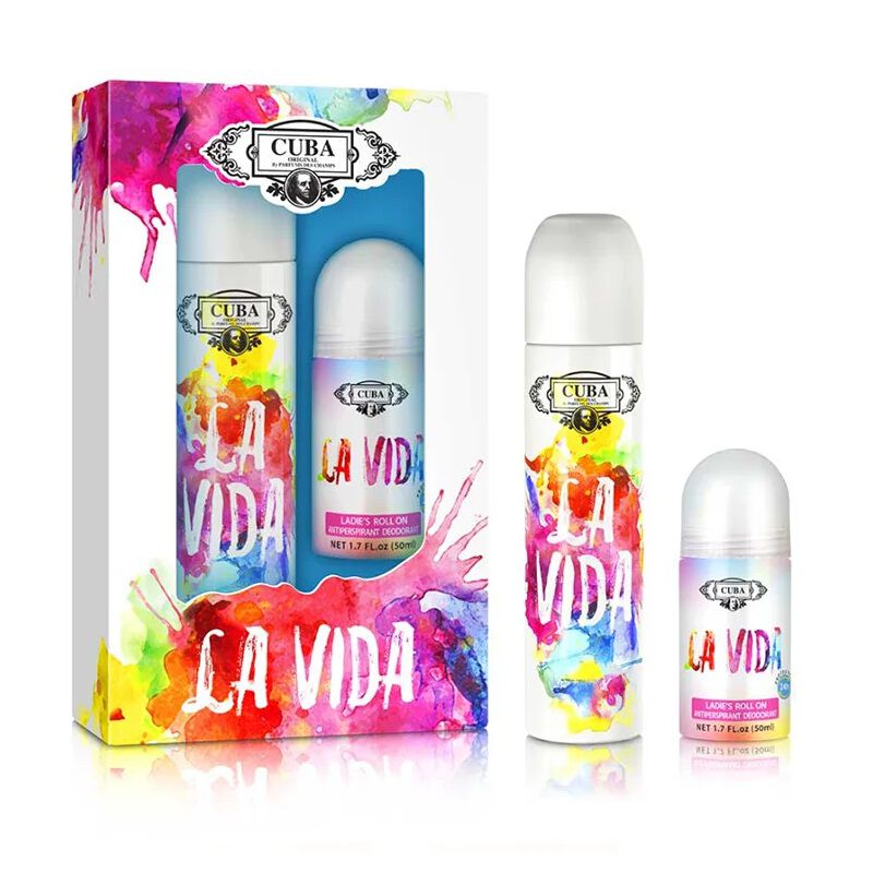 Набор: женская парфюмированная вода Cuba Original Cuba La Vida For Women, 50 мл fragrance world la vida es bella вода парфюмерная 100 мл