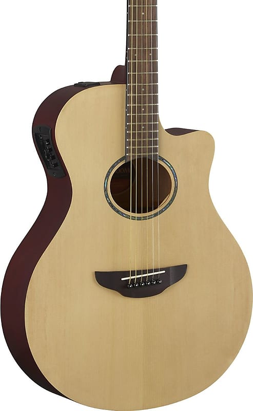 цена Акустическая гитара Yamaha APX600M Thinline Cutaway Acoustic-Electric Guitar, Natural Satin
