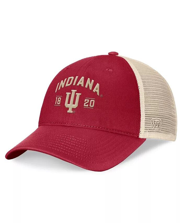 

Мужские малиновые худи Indiana Hoosiers Heritage Waylon Trucker, регулируемая шапка Top Of The World, мультиколор