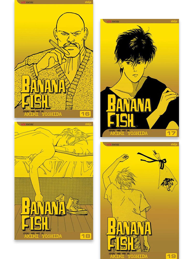 

Манга Banana Fish Manga (16-19) Bundle