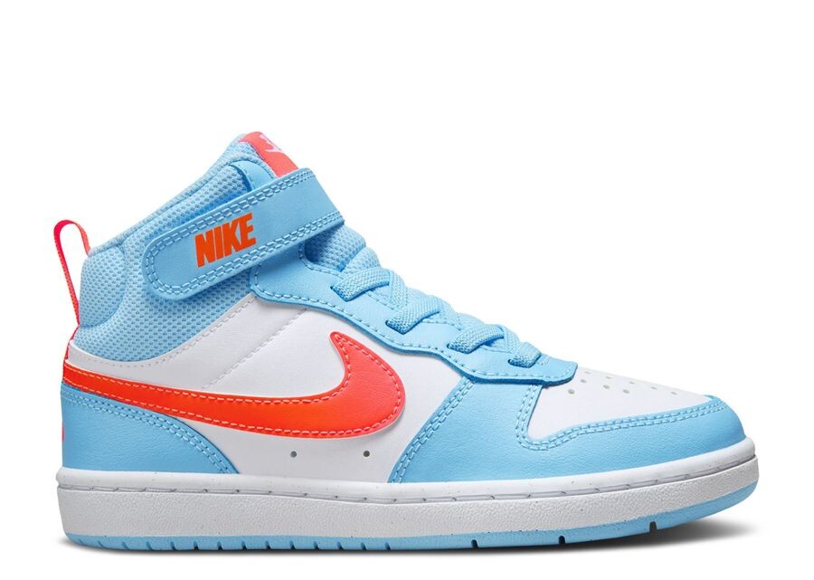 

Кроссовки Nike Court Borough Mid 2 PS, цвет Aquarius Blue Orange
