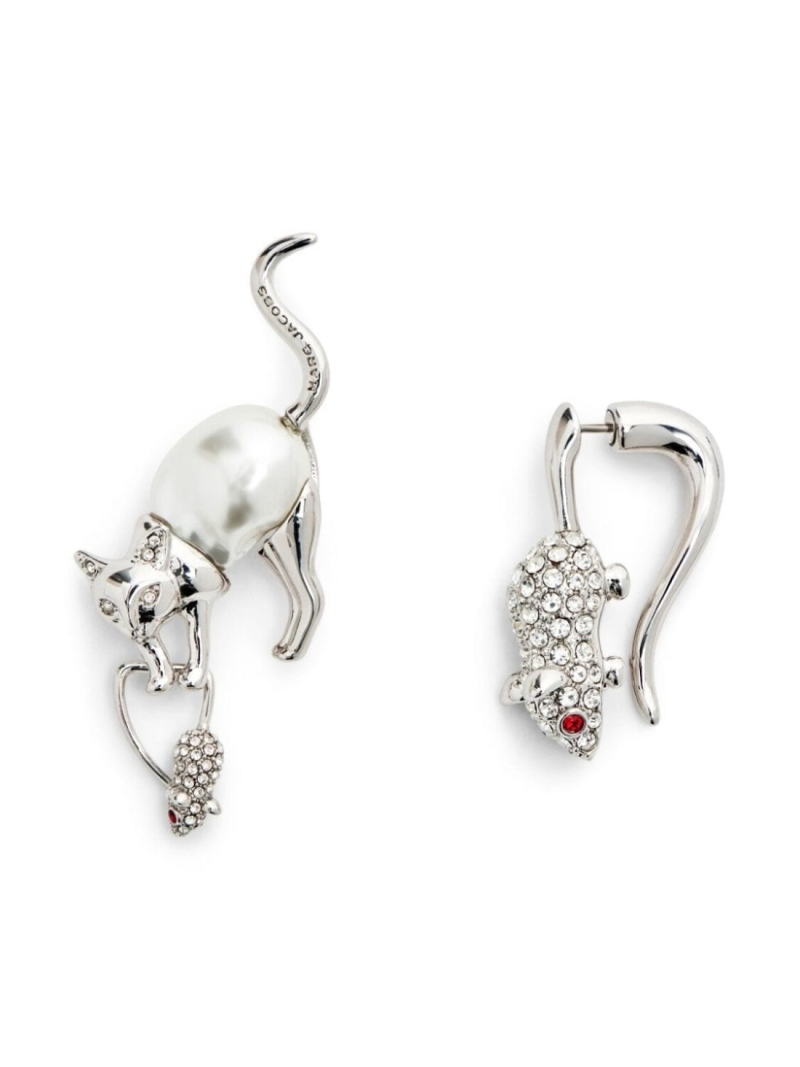 

Серьги «Кошка и мышка» Marc Jacobs, серебряный