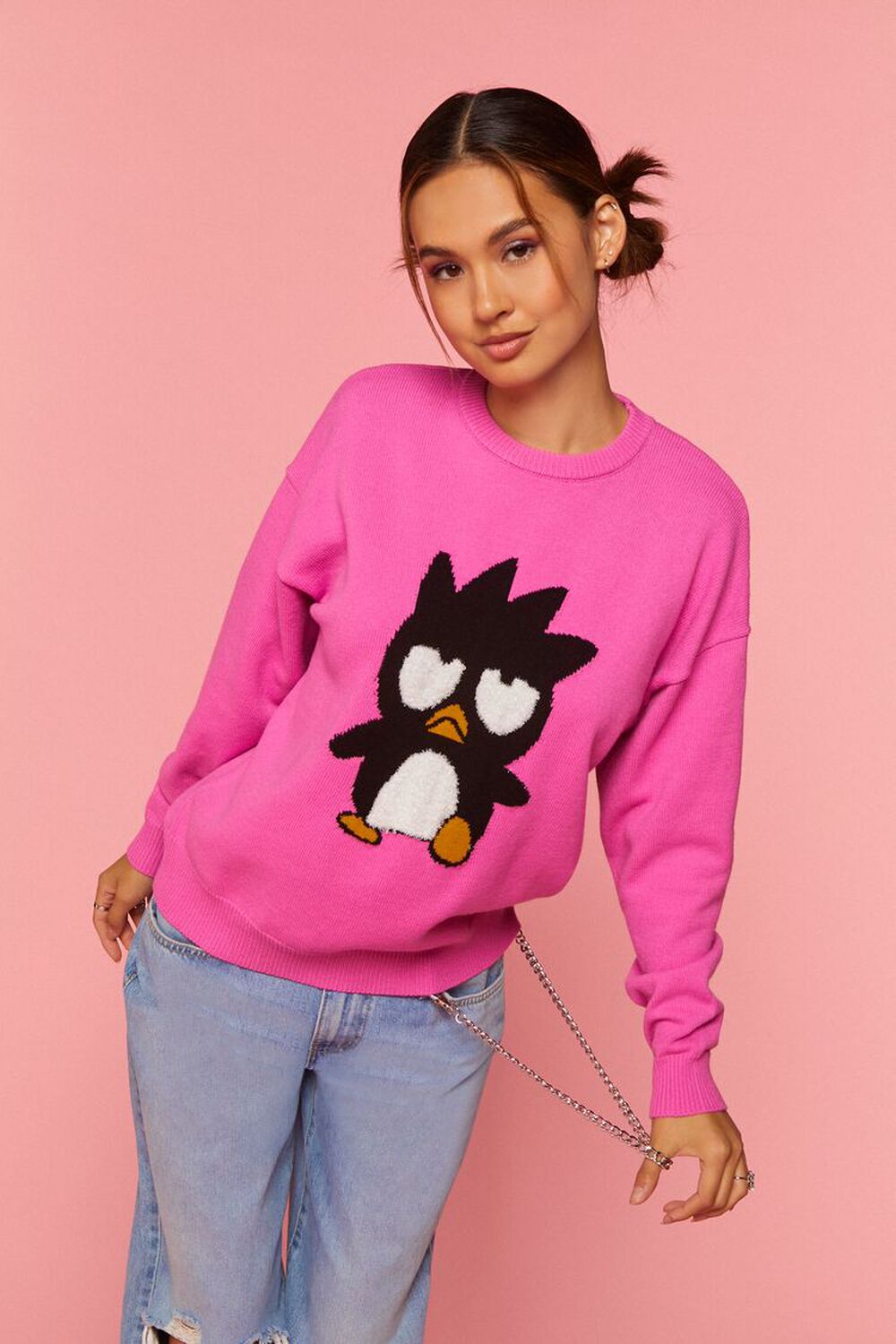 Свитер Hello Kitty & Friends Badtz-Maru Forever 21, розовый