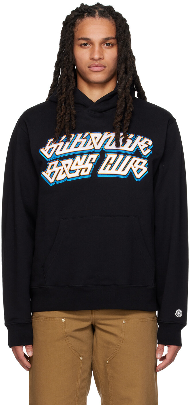 

Черный худи с курсивом Billionaire Boys Club