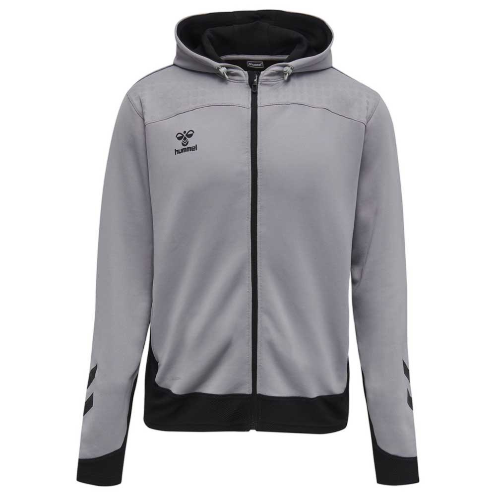 

Толстовка Hummel Lead Poly Full Zip, серый