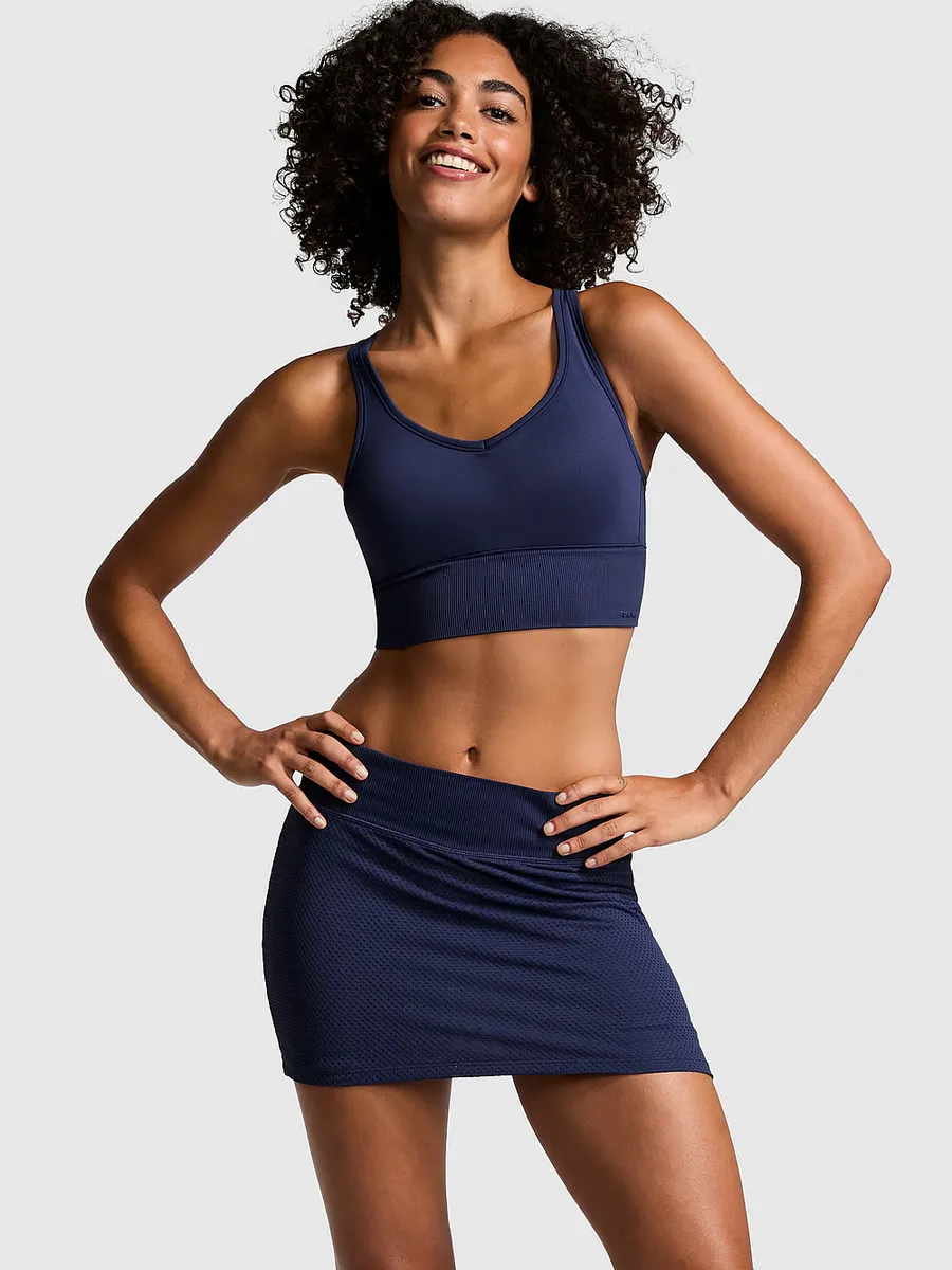 

Бесшовный спортивный бюстгальтер средней поддержки Air Pink, цвет Midnight Navy