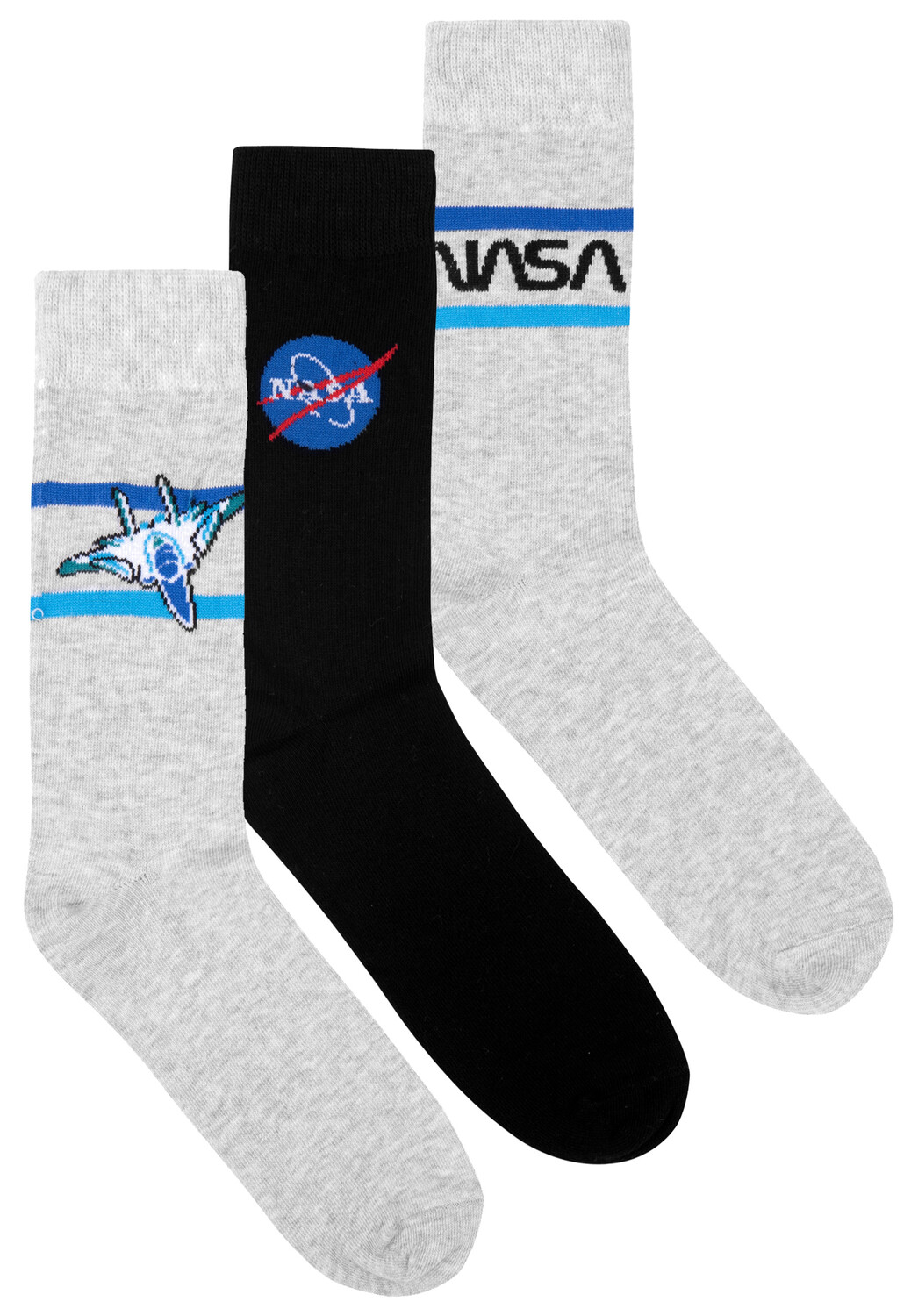 

Носки United Labels 3 шт NASA Sneaker Strümpfe, серый