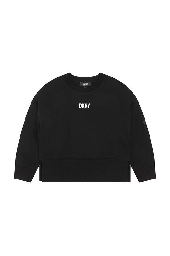 

Детская толстовка из тонкого хлопка DKNY, черный