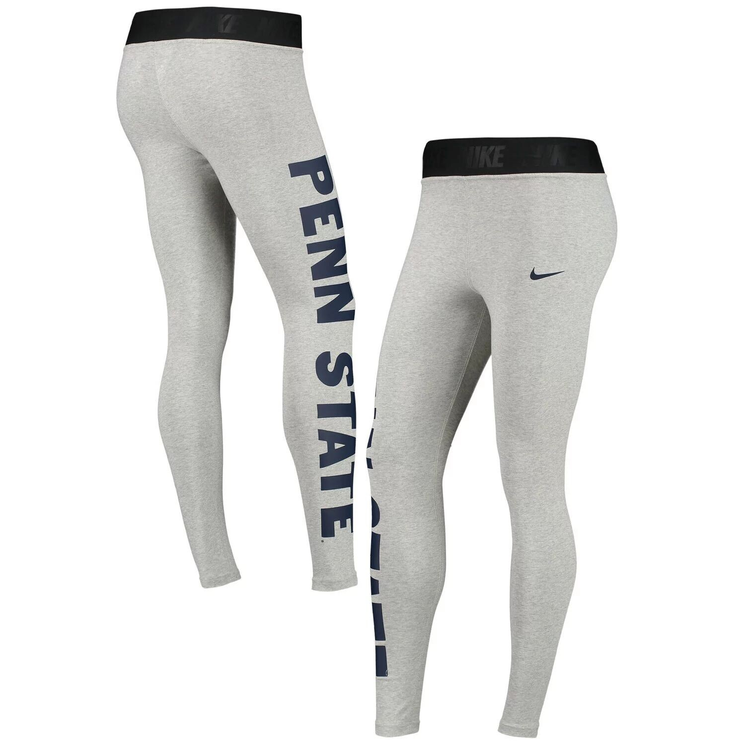 

Женские леггинсы трехслойного цвета с высокой талией Nike Heathered Charcoal Penn State Nittany Lions Nike