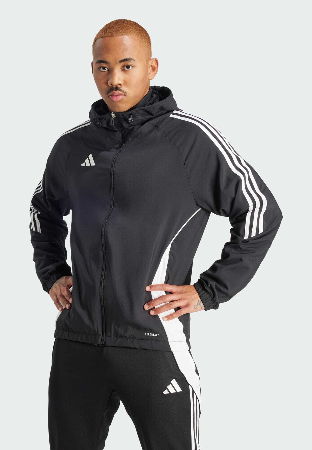 Куртка тренировочная TIRO24 adidas Performance, цвет black white PERFORMANCE