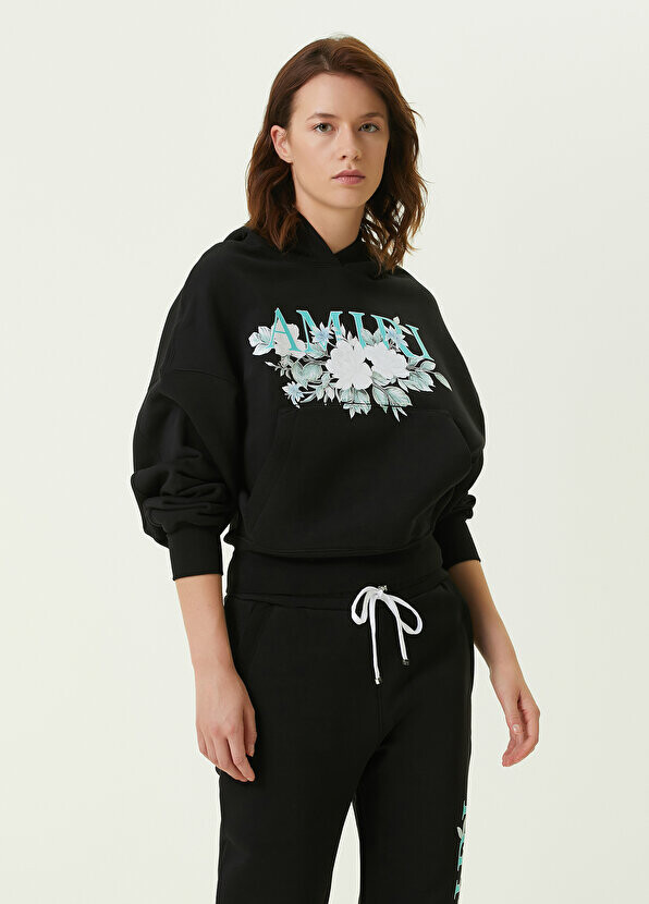 

Черный свитшот с логотипом Amiri