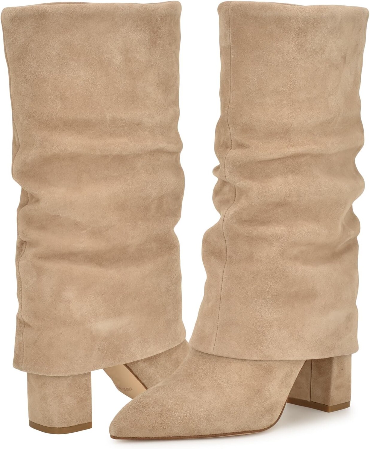 цена Сапоги Francis Nine West, цвет Light Natural Suede