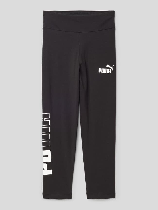 

Леггинсы с принтом этикетки Puma, черный