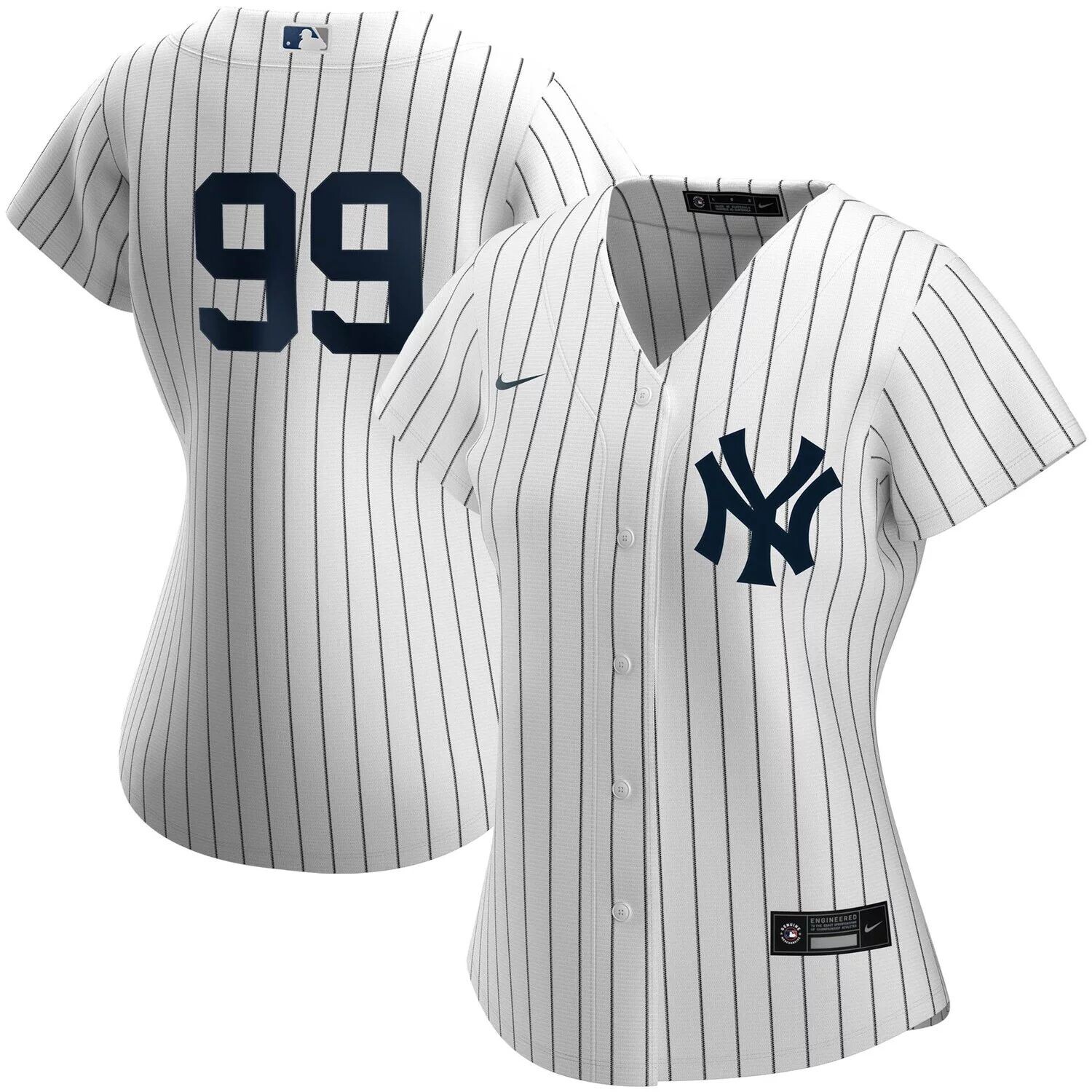 

Женская футболка Nike Aaron Judge White New York Yankees Home Replica Player Nike
