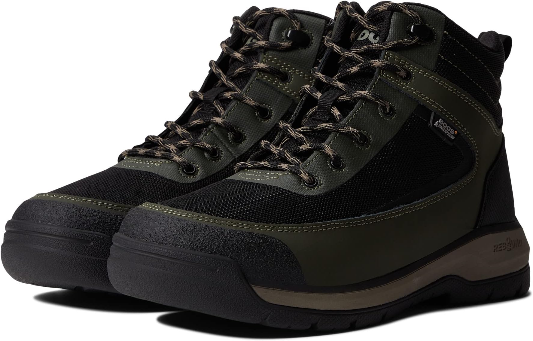 Рабочая обувь с мягким носком Shale Mid Soft Toe WP Bogs, цвет Dark Green Multi