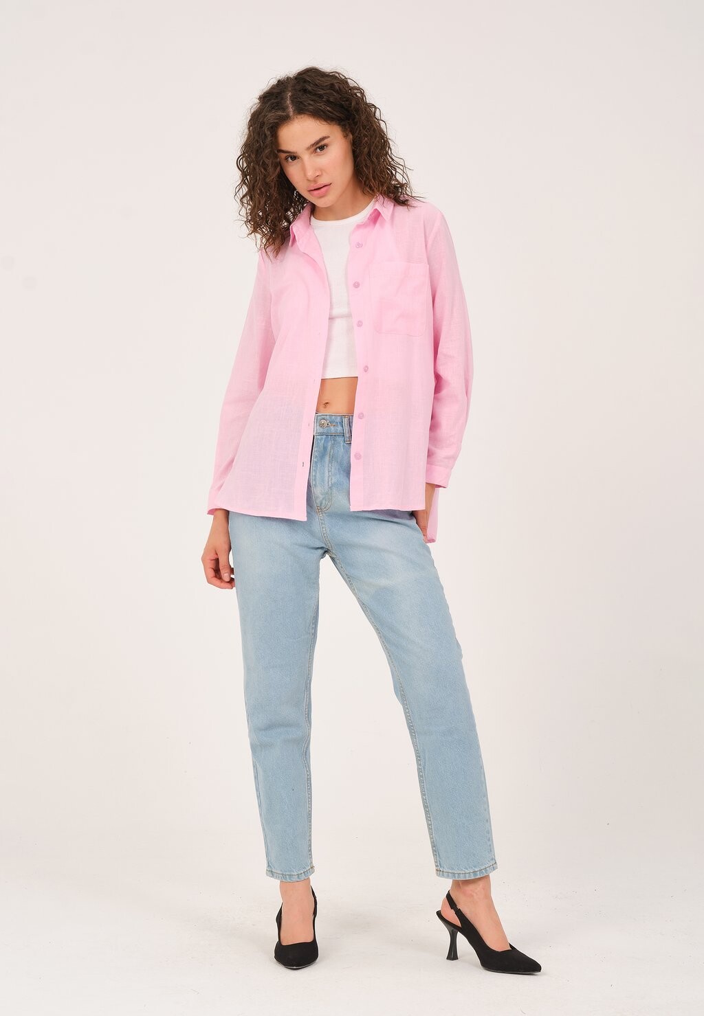 

Рубашка ELENA Basics and More, розовый