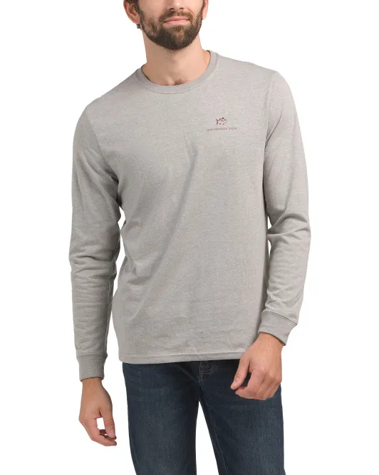 

Футболка Heather Big Buck с длинными рукавами Southern Tide, цвет Quarry