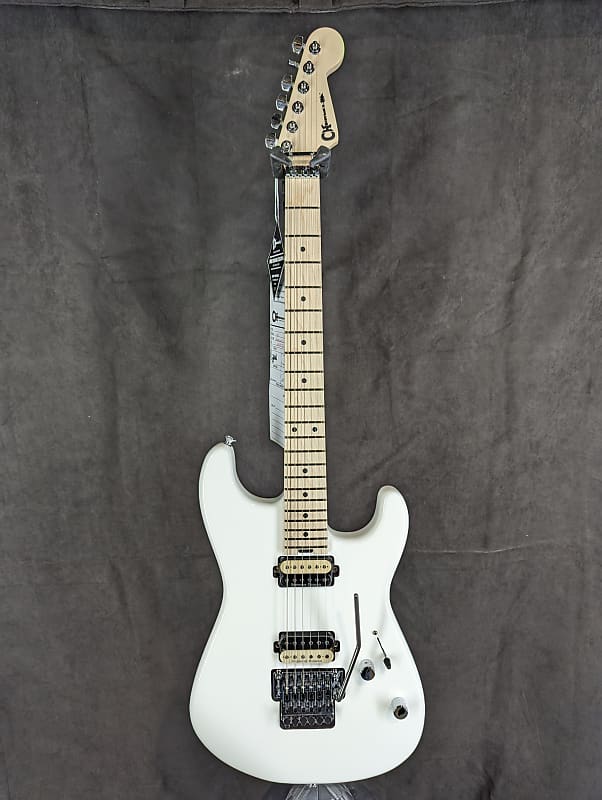 цена Электрогитара Charvel Pro-Mod SD1 HH FR M Snow White Electric Guitar