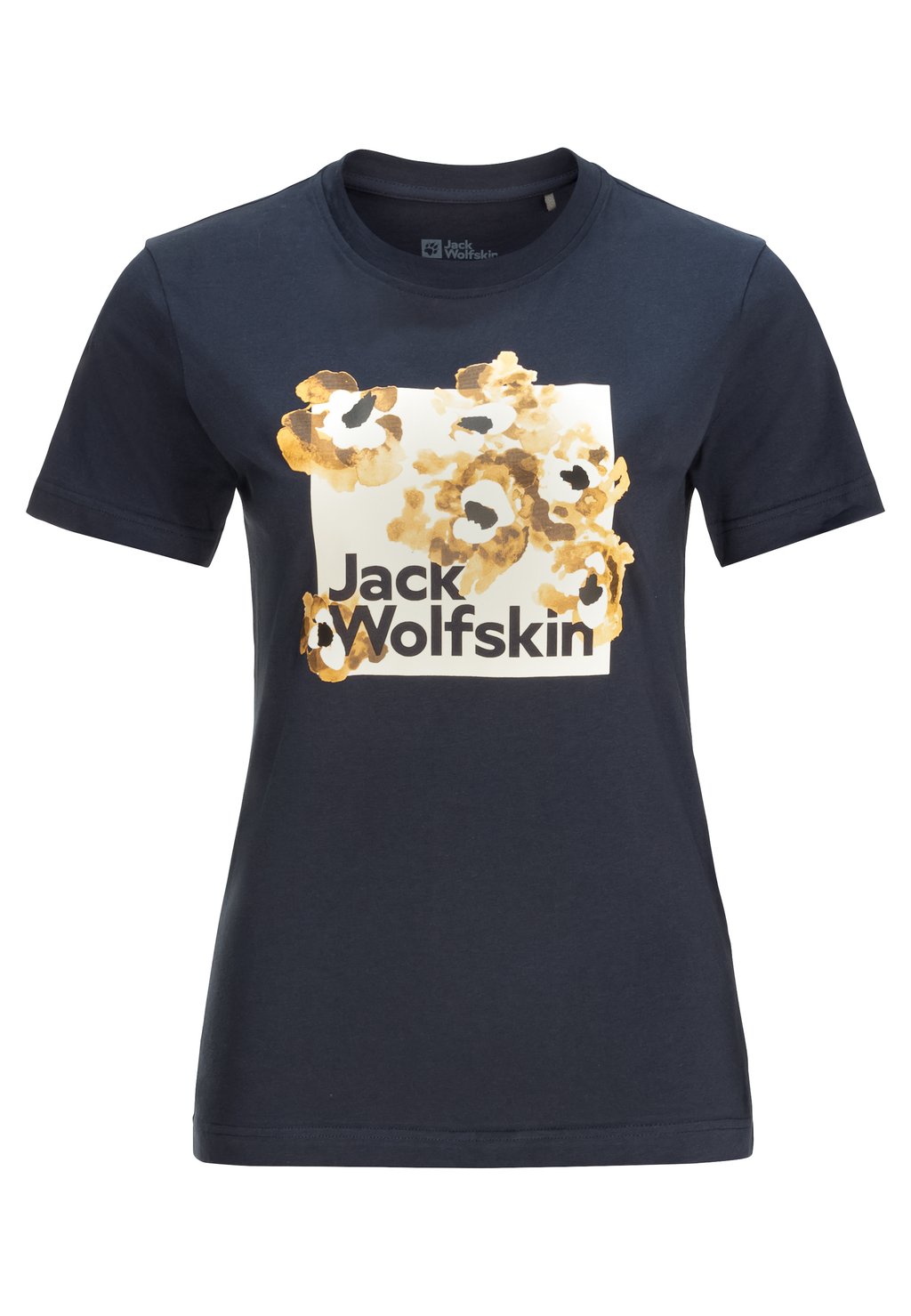Футболка с принтом FLORELL BOX T W Jack Wolfskin, цвет night blue футболка с принтом florell jack wolfskin цвет night blue all over