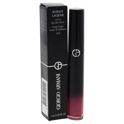 Giorgio Armani Ecstasy Lacquer Excess Lipcolor Shine для женщин Блеск для губ 0,2 унции 504 Pink-Out