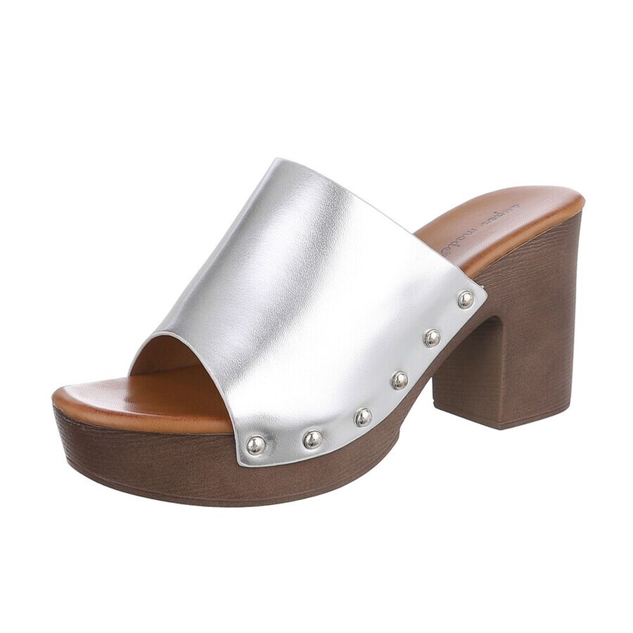 

Мюли Ital-Design Mules, серебряный