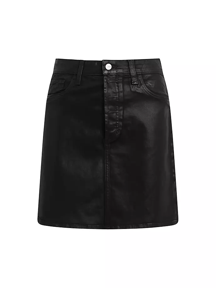 

Мини-юбка Jessica из эластичного денима с покрытием Joe'S Jeans, черный