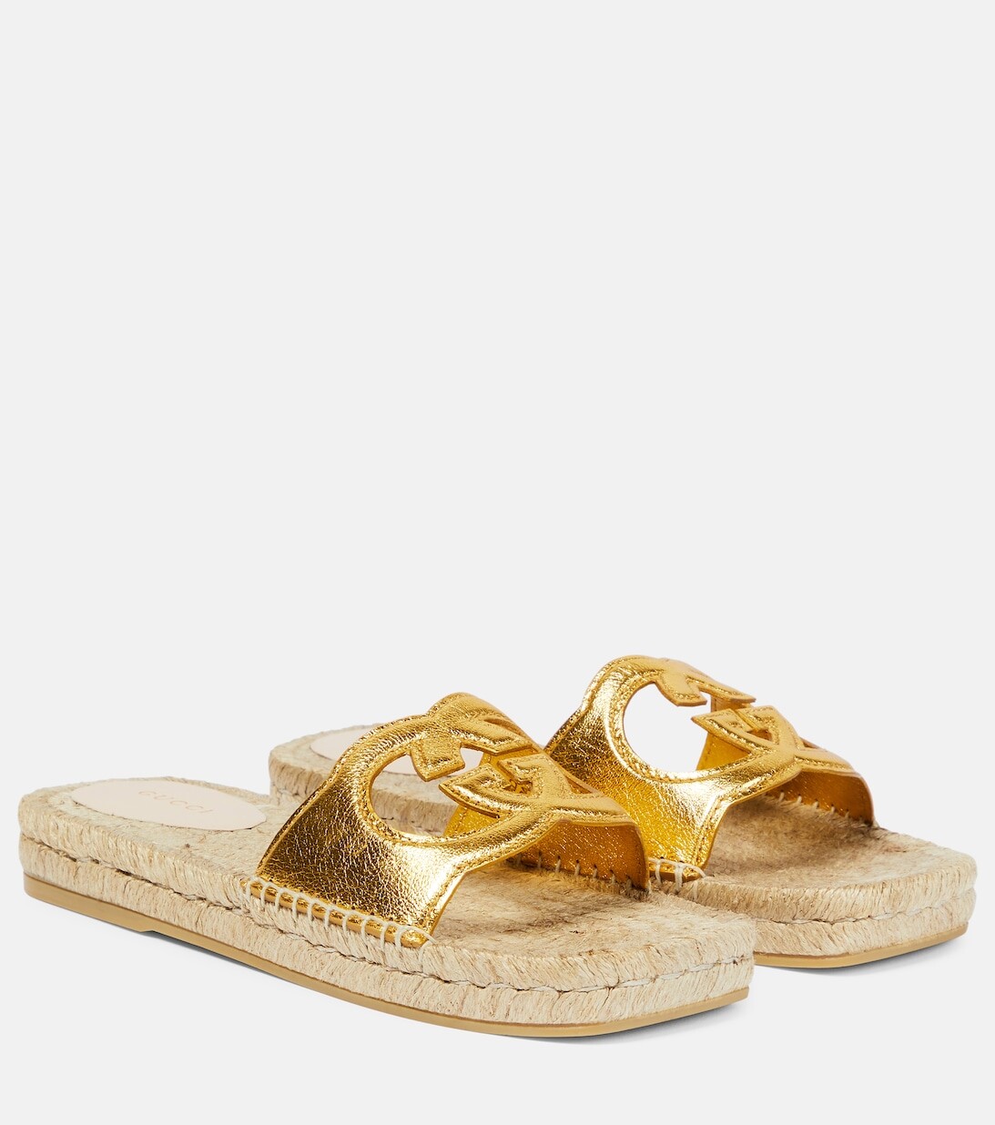 

Эспадрильи Interlocking G Gucci, золотой