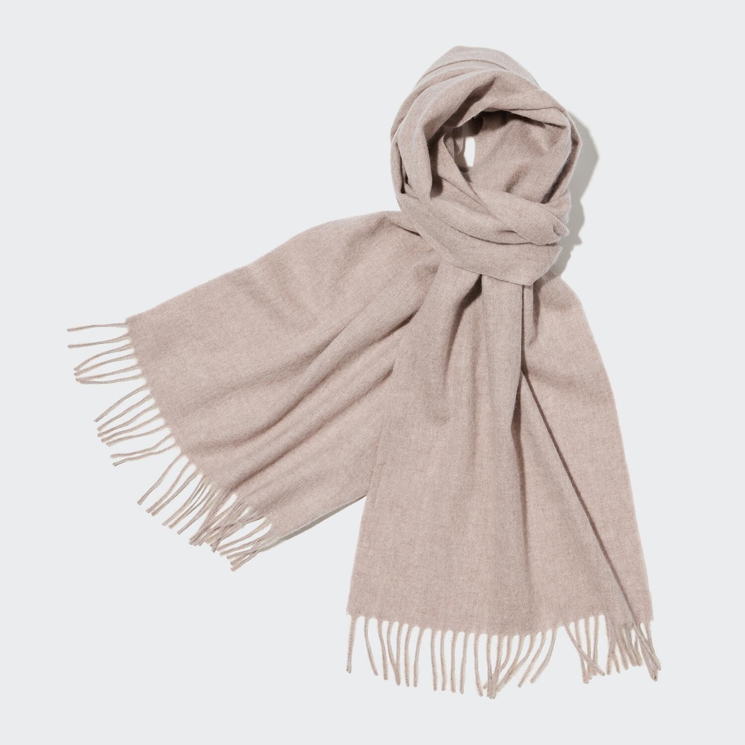 

Шарф из 100% кашемира Uniqlo, бежевый