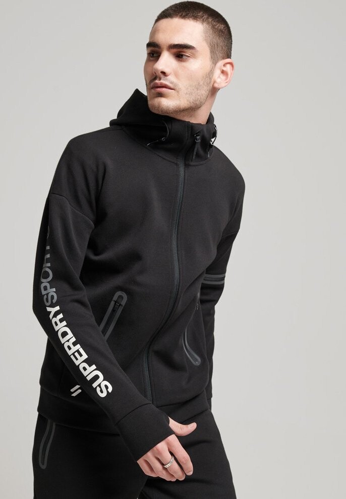 

Толстовка на молнии Superdry, черный