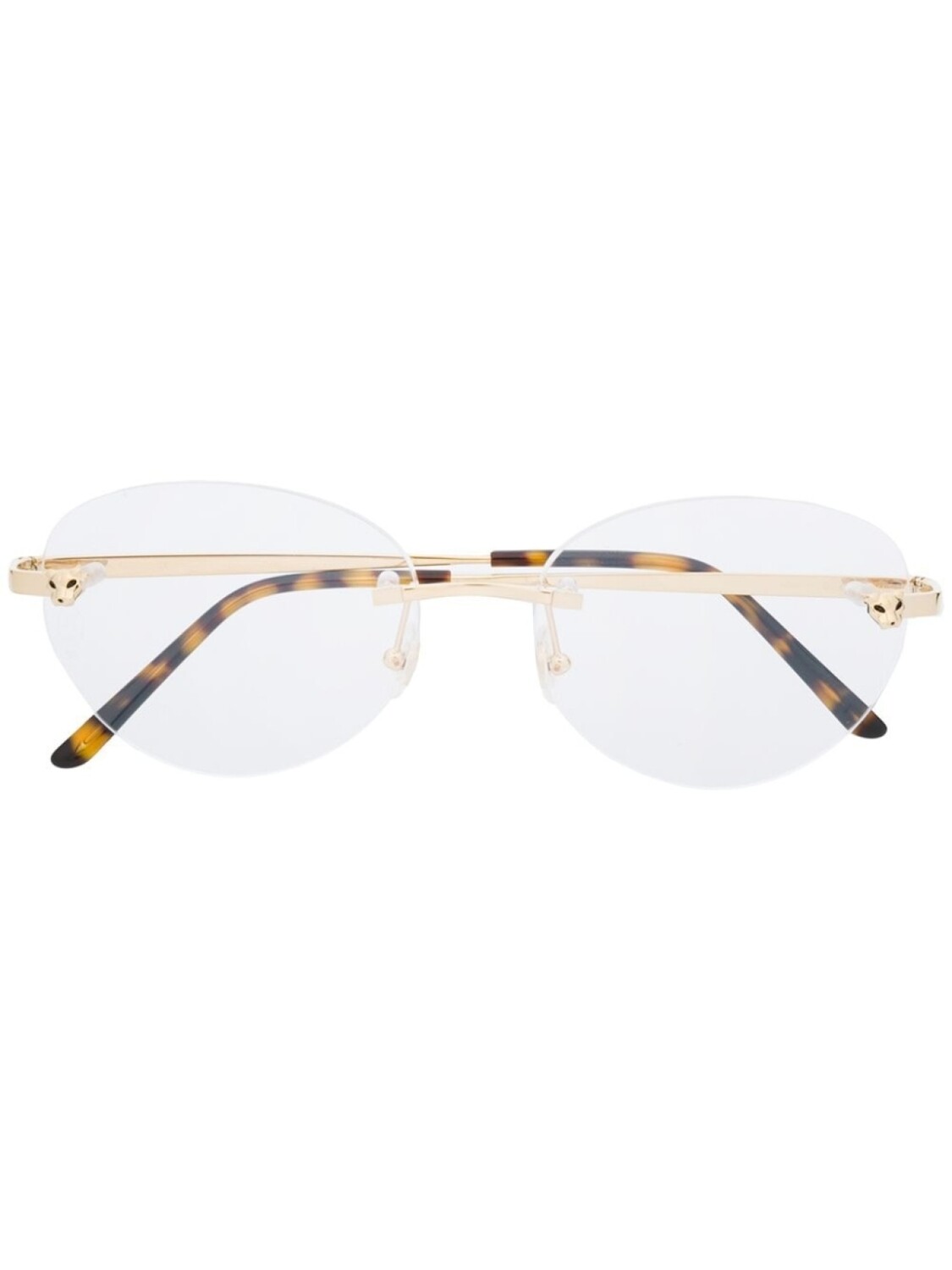 

Cartier Eyewear очки Panthère в прямоугольной оправе, серый