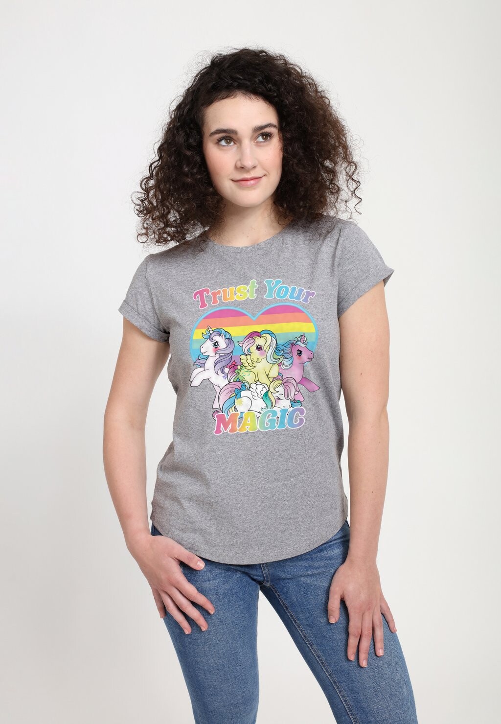 

Футболка с принтом MY LITTLE PONY TRUST YOUR MAGIC Henry Tiger, цвет Mottled Light Grey
