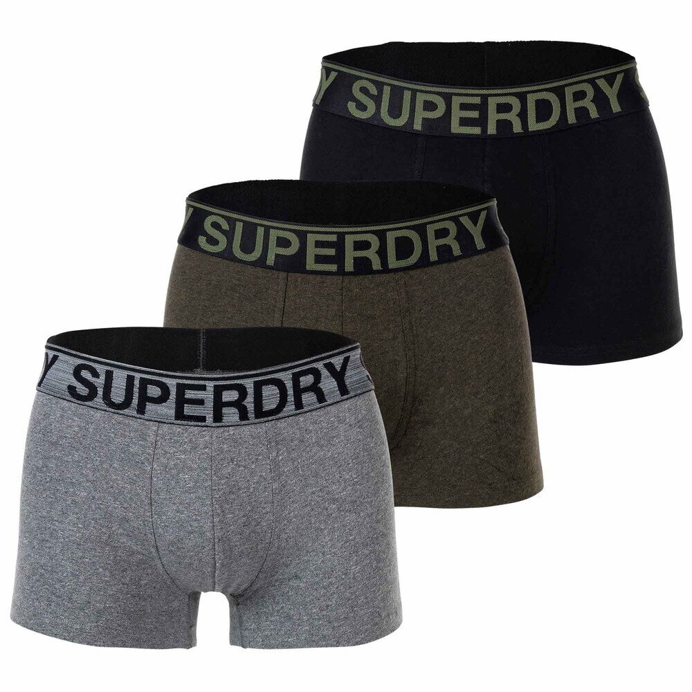 

Трусы боксеры Superdry, крапчатый серый/хаки/оливковый/черный
