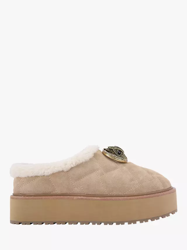 

Тапочки Kurt Geiger London Chelsea Suede Flatfom, бежевый